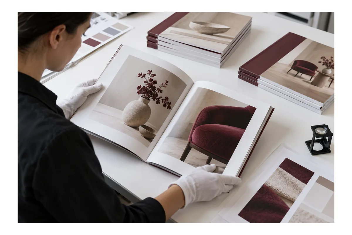 In catalogue lẻ: Khám phá bộ sưu tập mới nhất 3 2. Công nghệ in catalogue lẻ – ảnh chụp sản phẩm minh họa