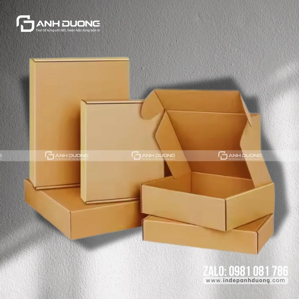 Hộp giấy Kraft dùng cho bao bì sản phẩm