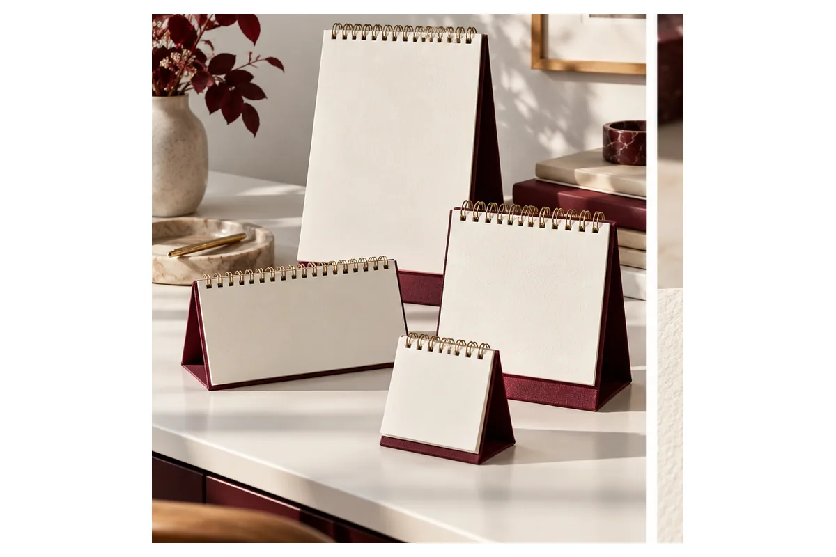 Kích Thước Lịch Để Bàn: Quy Cách & Cách Chọn 2 Các dạng lịch để bàn – ảnh chụp sản phẩm minh họa