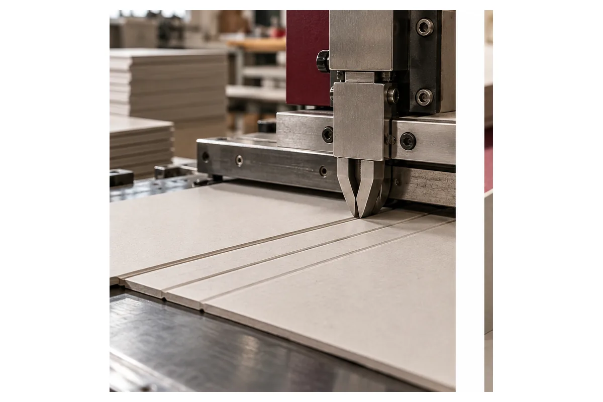Máy Phay Carton Lạnh: Ứng Dụng Trong Sản Xuất Hộp Cứng 2 Phay rãnh V để làm gì? – ảnh chụp sản phẩm minh họa