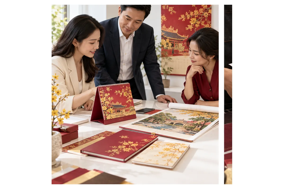 In Lịch Tết Cho Doanh Nghiệp Theo Yêu Cầu, Giá Rẻ Nhất 1 2. Lựa chọn loại lịch phù hợp – ảnh chụp sản phẩm minh họa