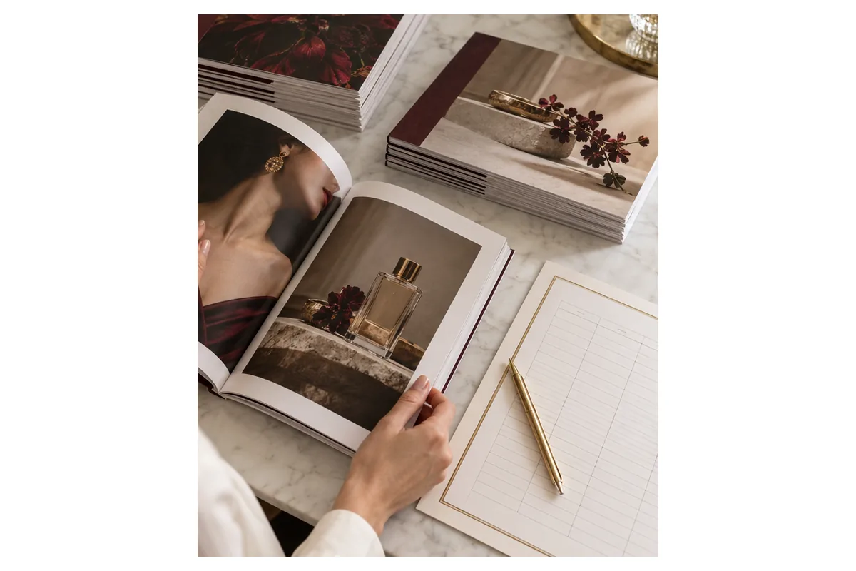 Catalogue Quảng Cáo: Cấu Trúc Nội Dung & Cách Đo Hiệu Quả 3 Đo hiệu quả sau phân phối – ảnh chụp catalogue minh họa