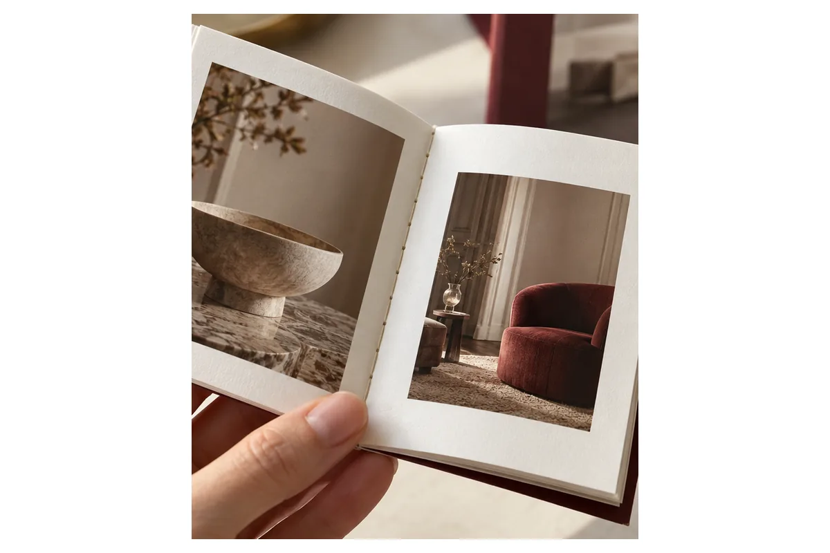 Hình ảnh và cỡ chữ – ảnh chụp catalogue minh họa
