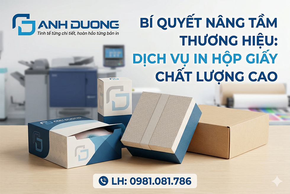 Dịch vụ in hộp giấy Hà Nội - Lấy ngay, giá xưởng cực rẻ