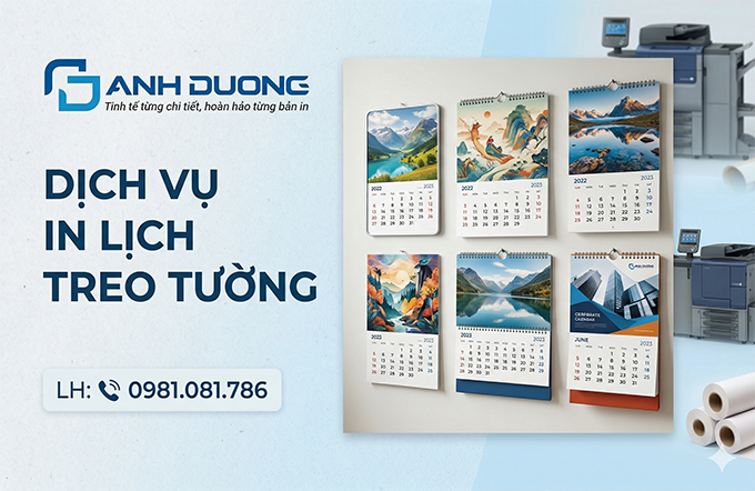 Dịch vụ in lịch treo tường