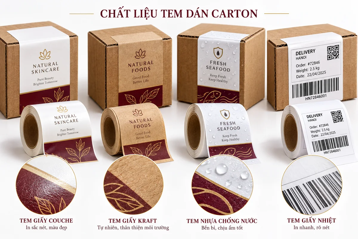 Chọn chất liệu tem theo môi trường sử dụng – ảnh chụp thực tế