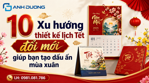 10 Xu hướng thiết kế lịch Tết đổi mới giúp bạn tạo dấu ấn mùa xuân