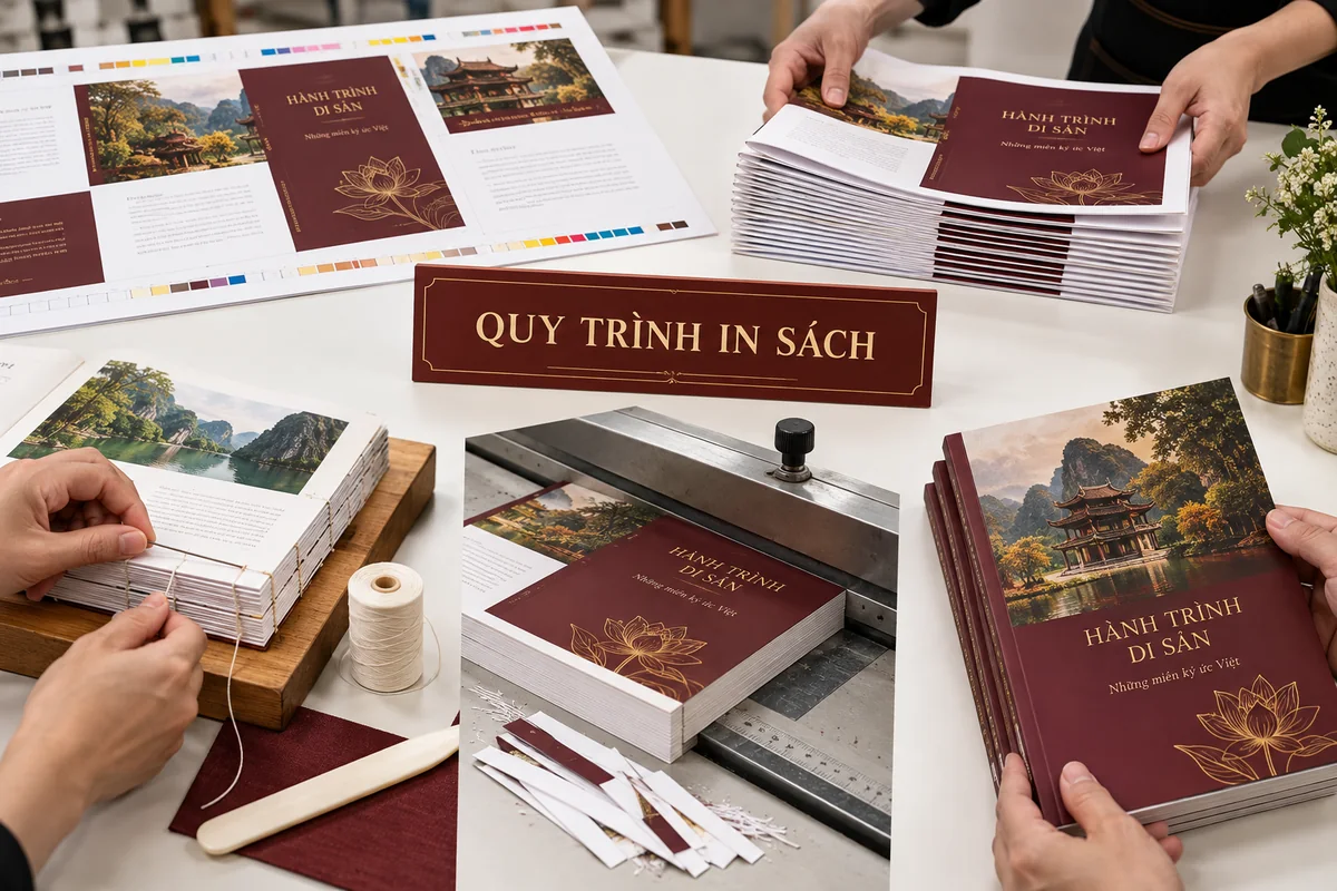 Top 1 dịch vụ chuyên in sách giá rẻ TPHCM, giao hàng toàn quốc 1 Quy trình in sách chuyên nghiệp tại In Ấn Ánh Dương – ảnh chụp thực tế