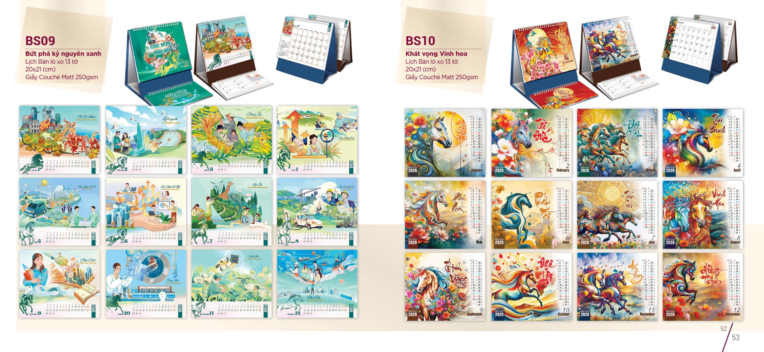 20+ mẫu in lịch Tết 2026 đẹp, sang trọng, hợp phong thủy 5 CATALOGUE BONGSEN CALENDAR 2026 28 1 scaled
