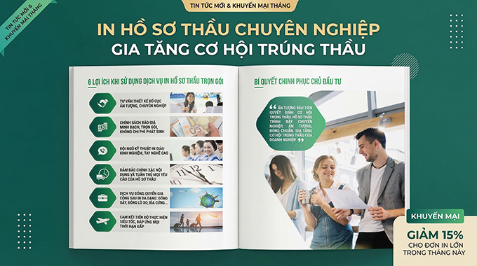 In hồ sơ thầu chuyên nghiệp: 5 bước không thể bỏ qua