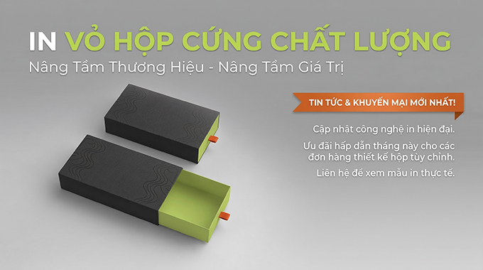 In vỏ hộp cứng chất lượng - Giải pháp bao bì hoàn hảo
