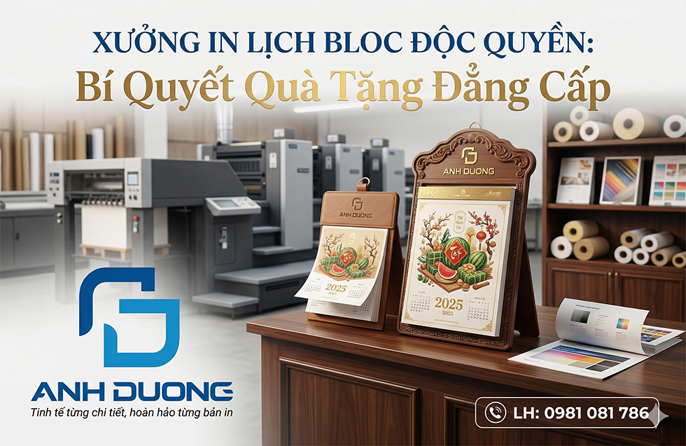 Xưởng In lịch bloc độc quyền: Bí Quyết Quà Tặng Đẳng Cấp