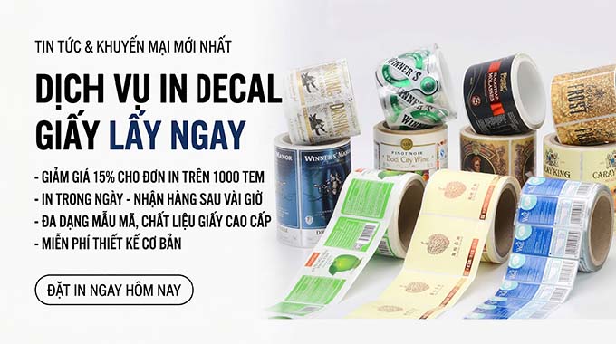 Dịch Vụ In Decal Giấy Lấy Ngay: Bảng Giá Mới Nhất & Kinh Nghiệm "Xương Máu" Cho Chủ Shop