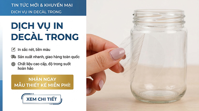 In Decal Trong: Bí Quyết Nâng Tầm Sản Phẩm Cực "Sang - Xịn" Mà Tiết Kiệm