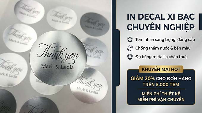 In Decal Xi Bạc: Giải Pháp Tem Nhãn "Nồi Đồng Cối Đá" Cho Máy Móc Và Thiết Bị Điện Tử