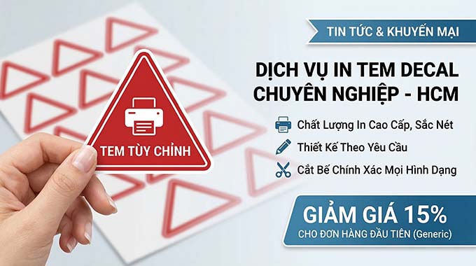 Dịch vụ In tem decal HCM: Bảng giá, Chất liệu và Những điều "Dân trong nghề" mới kể