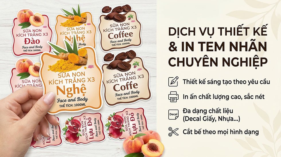 Thiết Kế In Tem Nhãn: Bí Quyết Nâng Tầm Thương Hiệu Chỉ Trong "Một Nốt Nhạc"
