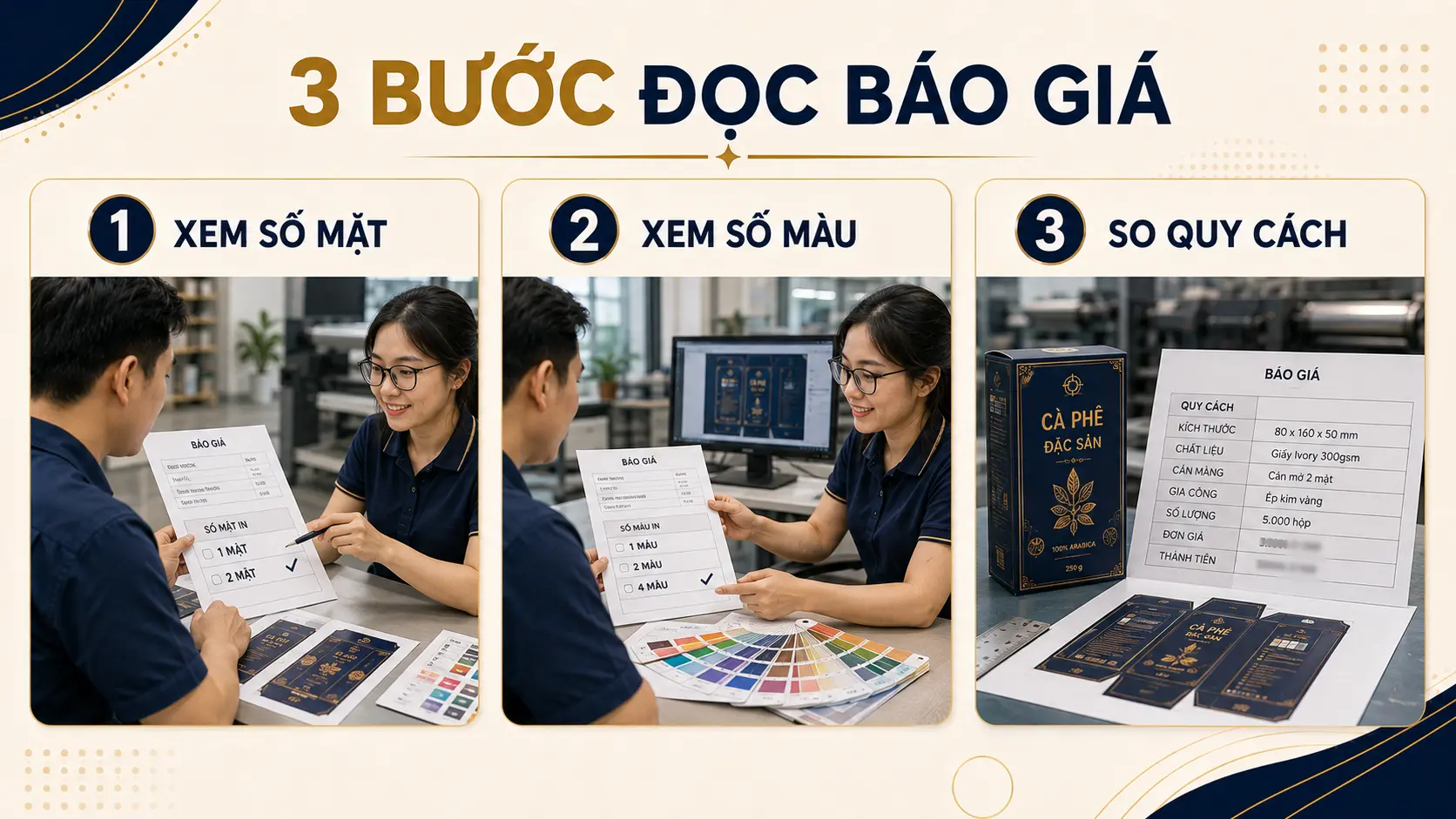 4/0, 4/4, 1/0 nghĩa là gì? Cách đọc thông số màu trong báo giá in 3 Checklist đọc thông số màu và mặt trong báo giá in