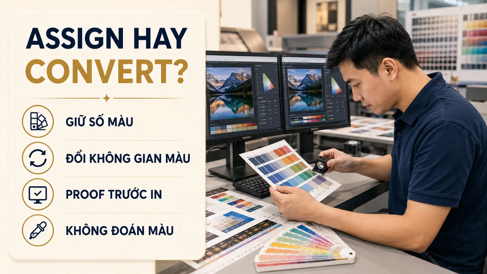 Phân biệt Assign Profile và Convert to Profile