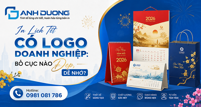 In Lịch Tết Có Logo Doanh Nghiệp: Bố Cục Nào Đẹp, Dễ Nhớ?