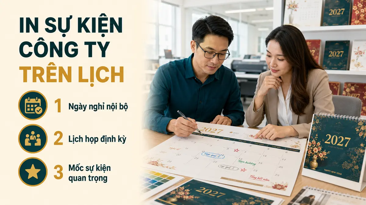 In sự kiện công ty trên lịch Tết - hướng dẫn thực tế