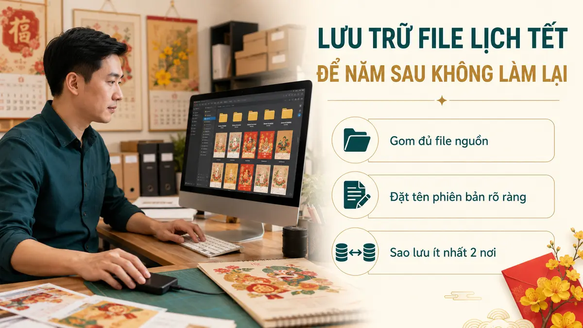 Lưu trữ file lịch Tết để năm sau không phải làm lại