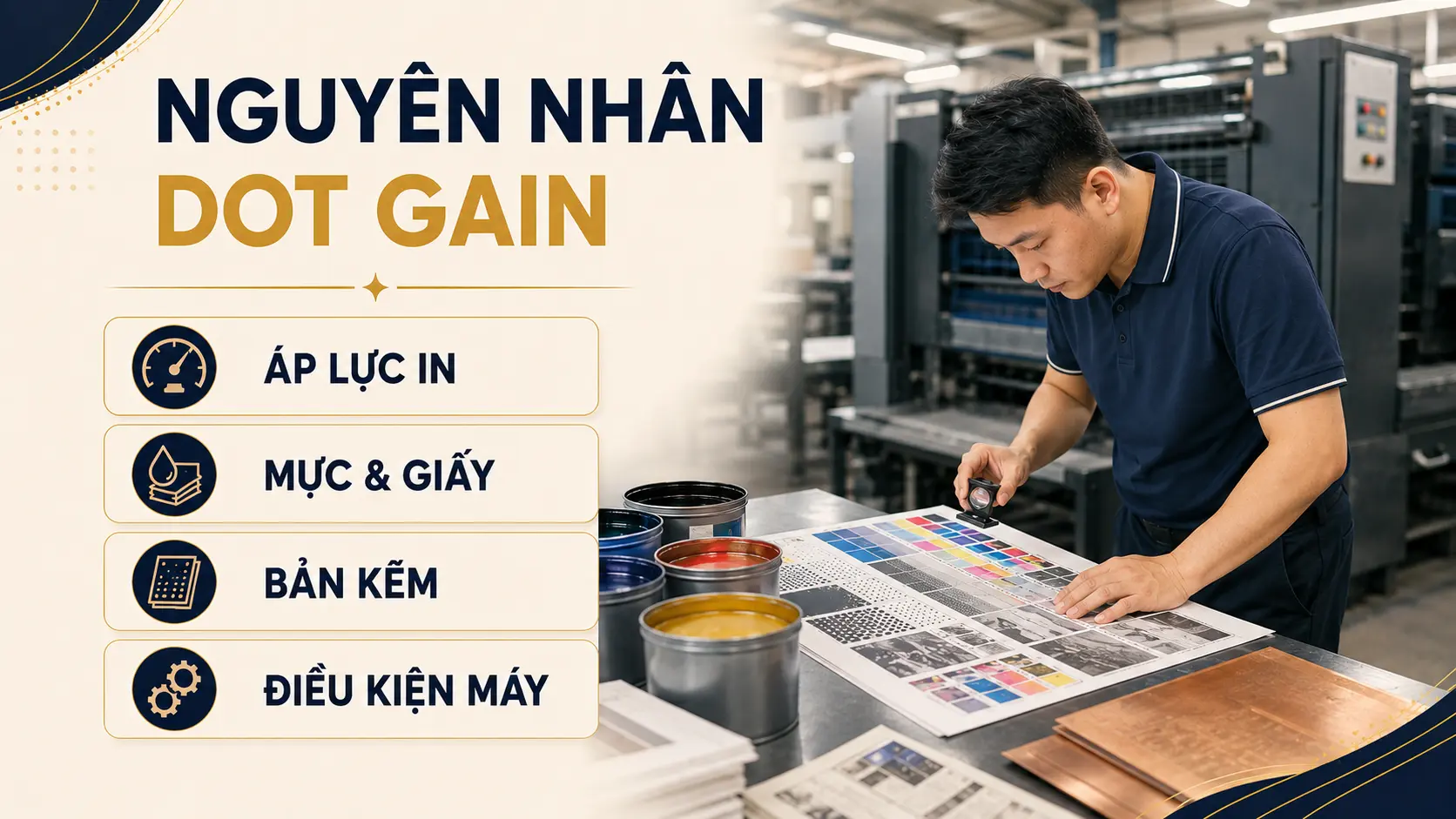 Các nguyên nhân tăng điểm tram dot gain