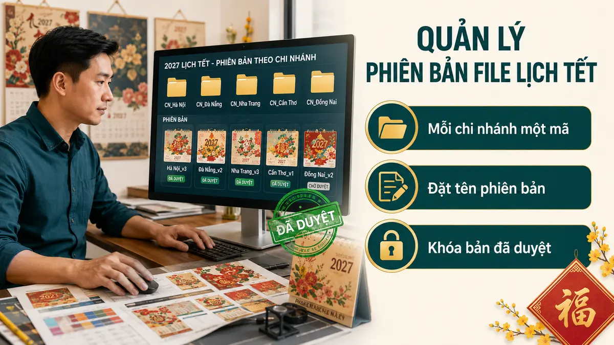 Quản lý phiên bản file lịch Tết