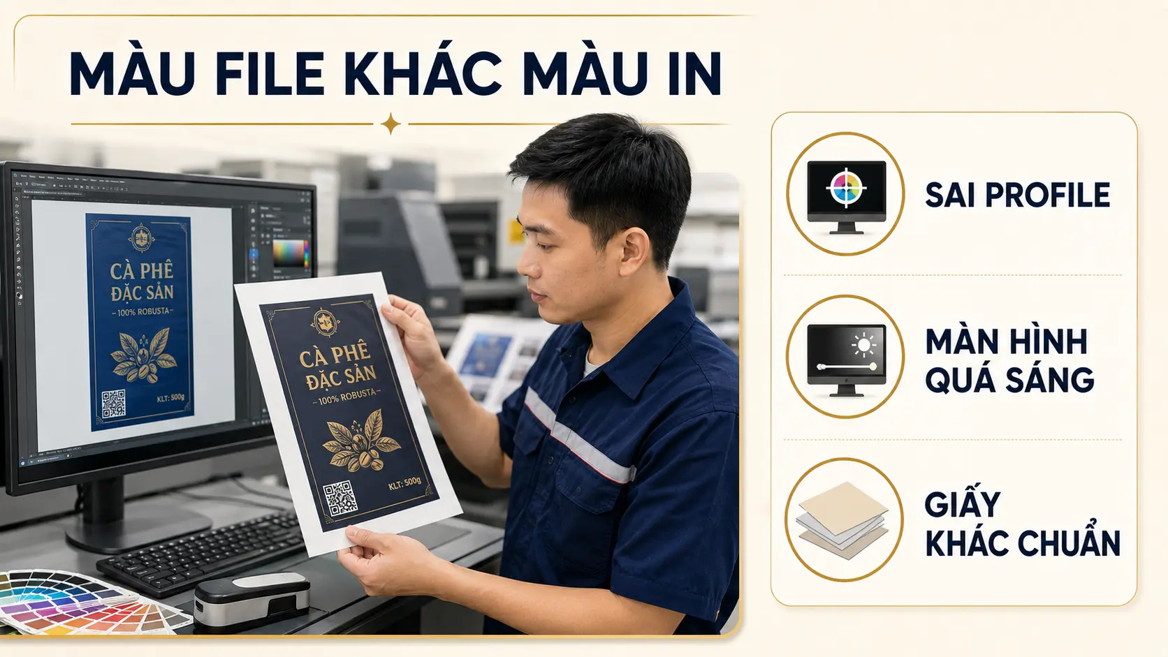 ICC Profile kết nối màu nguồn PCS và thiết bị in