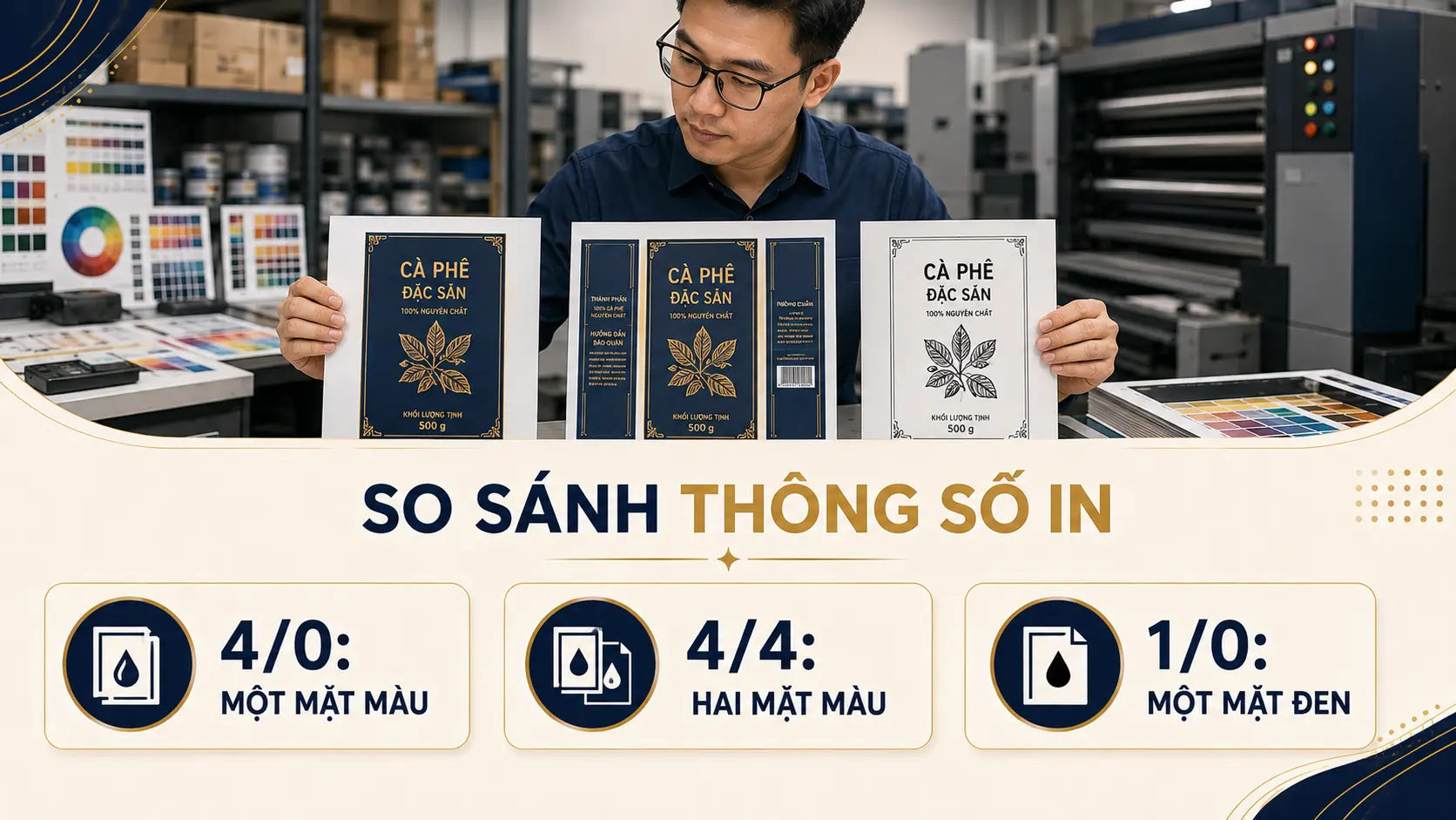 4/0, 4/4, 1/0 nghĩa là gì? Cách đọc thông số màu trong báo giá in 1 Ý nghĩa ký hiệu 4/0 4/4 1/0 theo từng mặt in