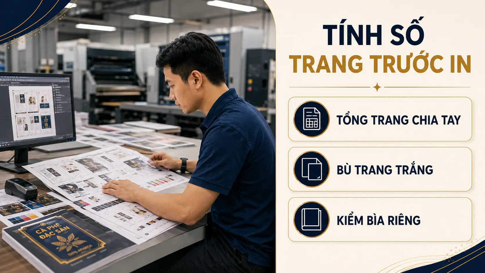 Tay sách 8/16/32 trang là gì? Cách tính số trang trước khi in 1 Tay sách là tờ in hai mặt gấp thành cụm trang