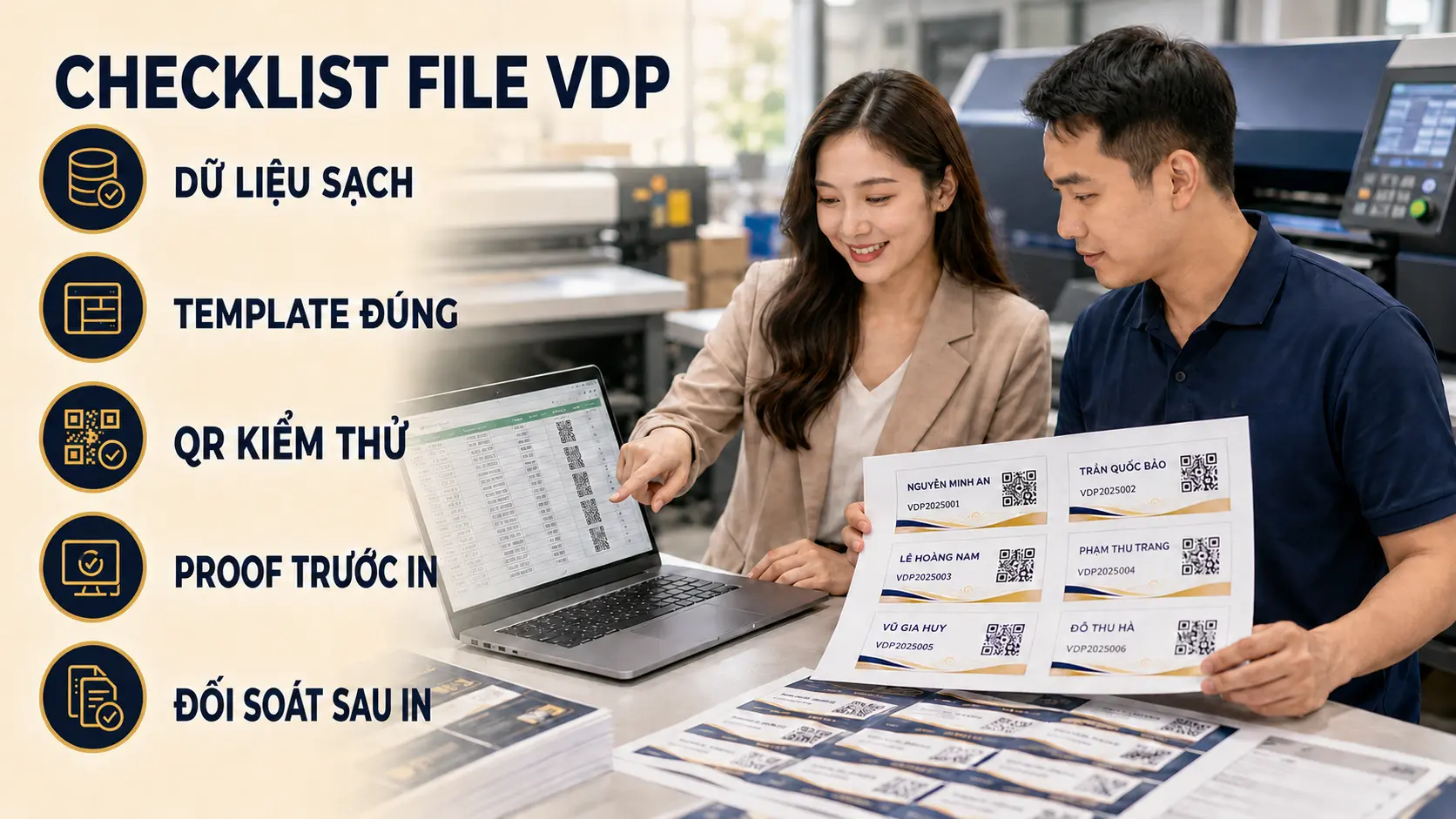 Variable Data Printing là gì? Cá nhân hóa tên, mã QR và số seri trên từng bản in 2 Năm điểm chuẩn bị dữ liệu trước khi in VDP