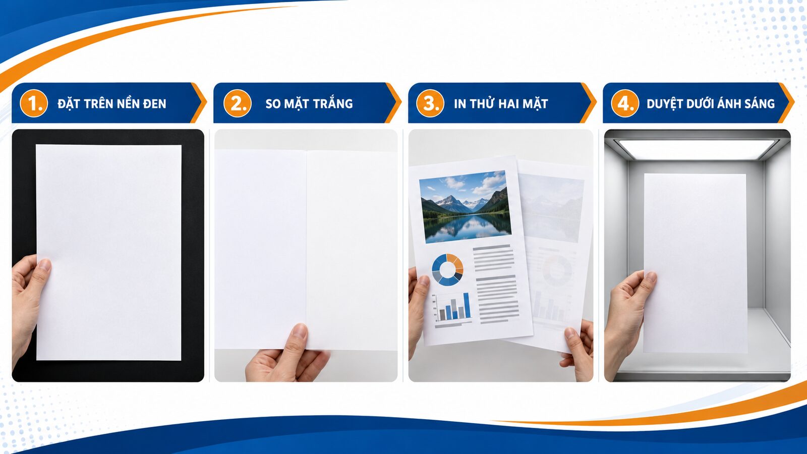 Bốn bước kiểm tra độ đục của giấy in hai mặt