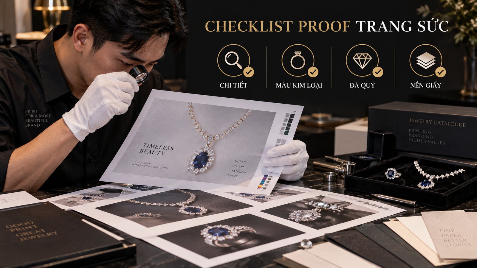 Checklist proof catalogue trang sức