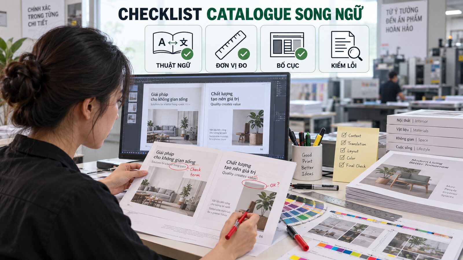 Catalogue song ngữ: Cách dàn trang cho doanh nghiệp xuất khẩu 2 Checklist kiểm tra catalogue song ngữ