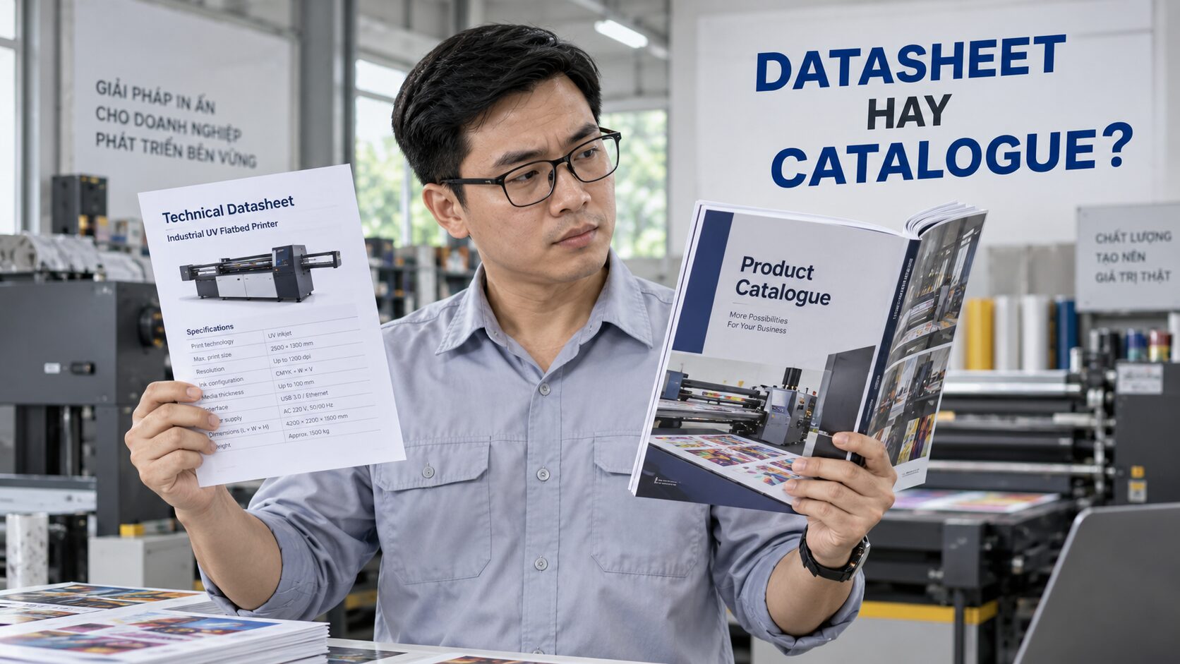 Datasheet và catalogue khác nhau: Chọn tài liệu B2B phù hợp 1 Datasheet và catalogue khác nhau trong tài liệu B2B ngành in