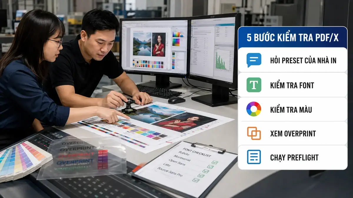 Năm bước kiểm tra file PDF X trước khi in