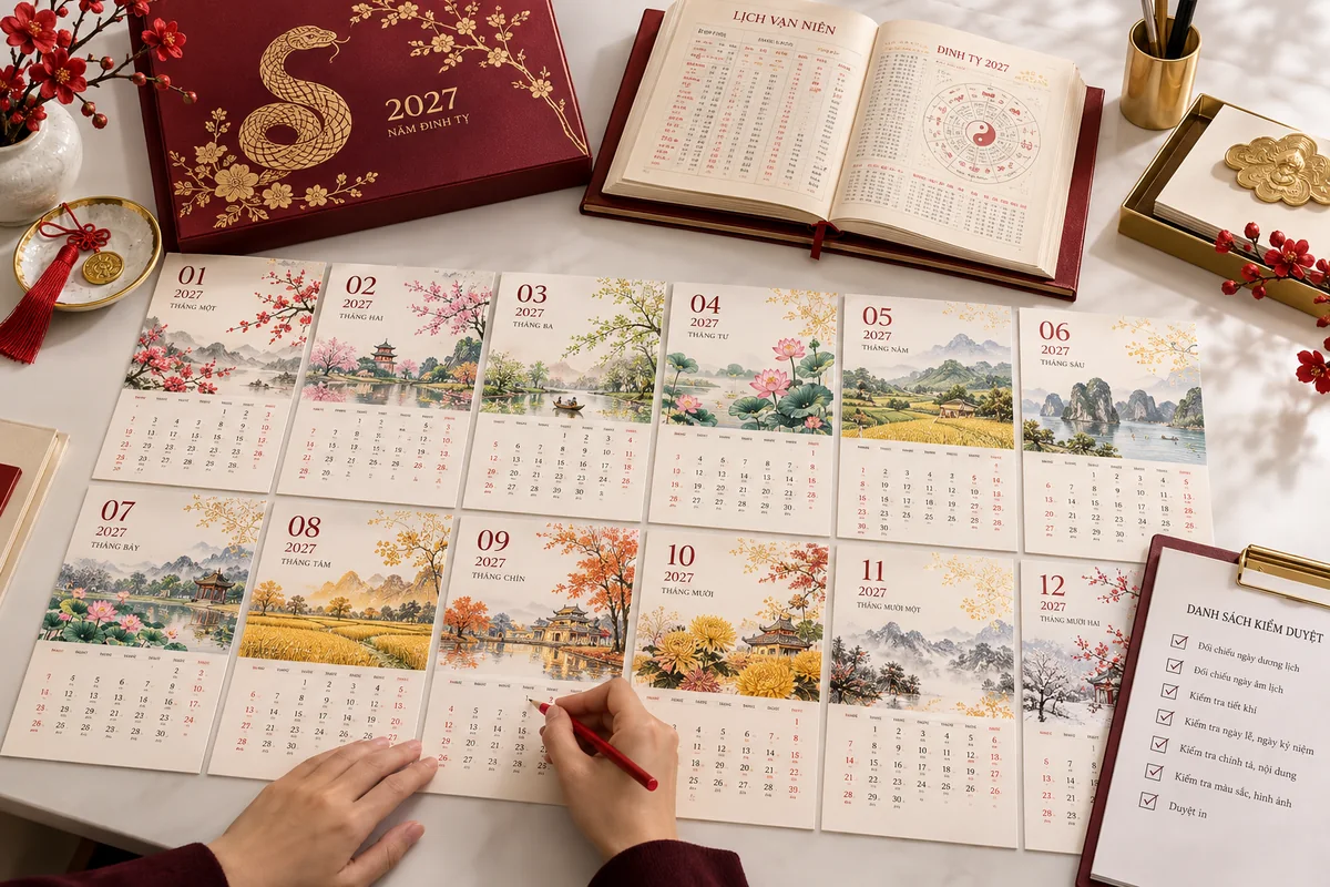 Rà soát từng tháng để kiểm tra ngày âm dương trên lịch Tết