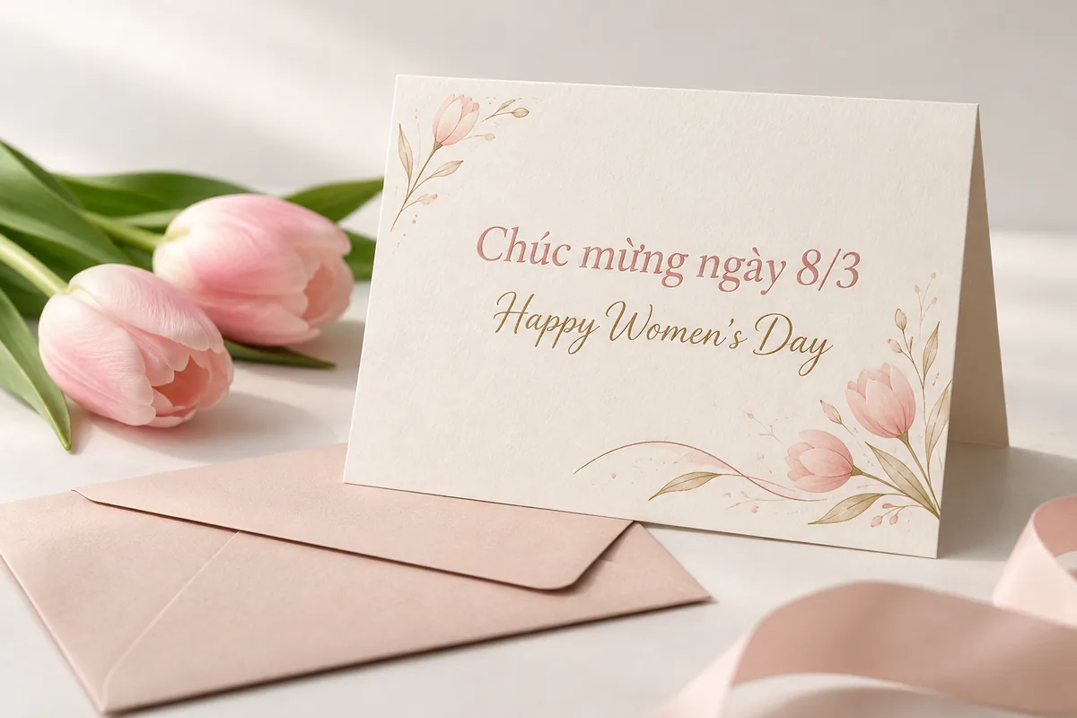 21 lời chúc tiếng anh cực hay cho ngày 8/3 1 Thiệp chúc mừng ngày 8/3 với lời chúc Happy Women’s Day