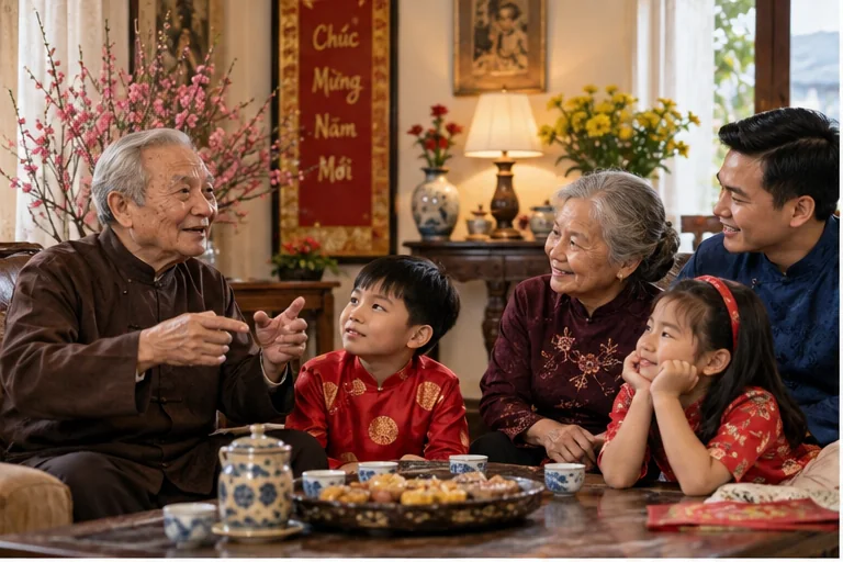 Ảnh đại diện: Câu chuyện Tết xưa qua lời kể của ông bà