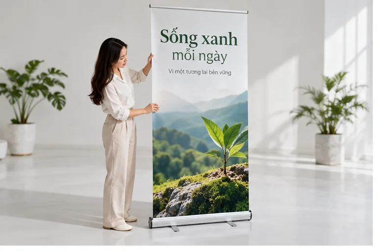 Ảnh đại diện: Hướng dẫn thiết kế standee hiệu quả